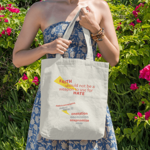 "Faith not Hate" Tote